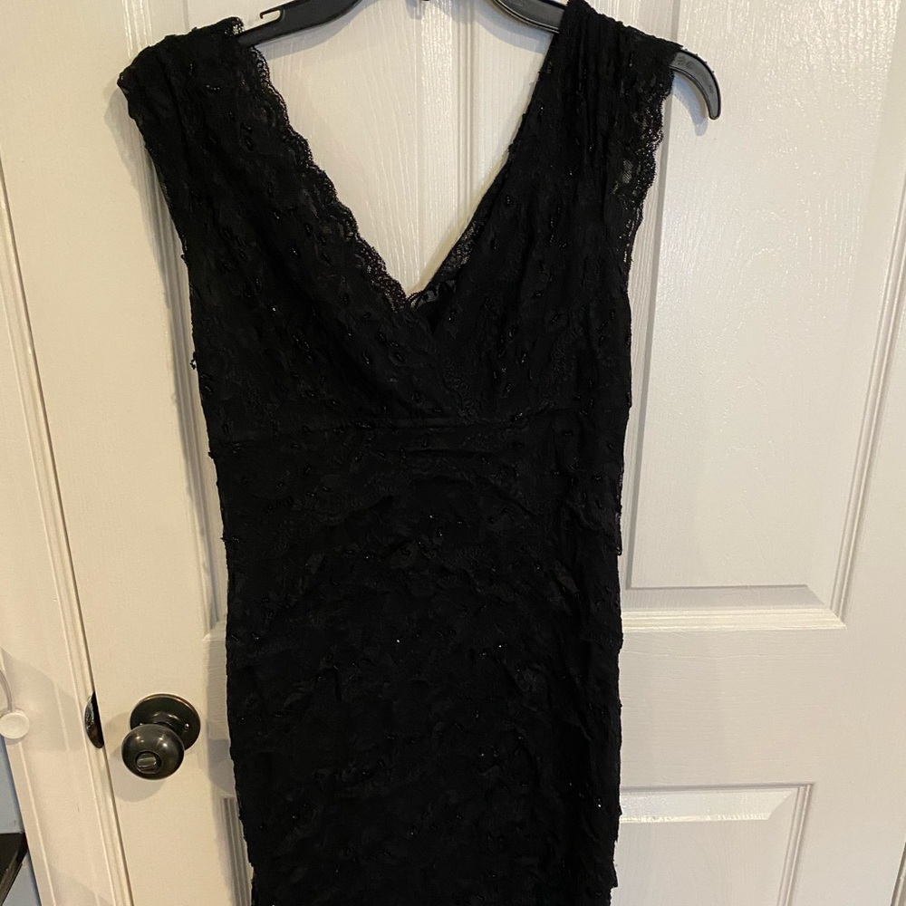 Maternity Fancy little black dress